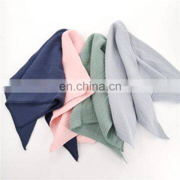 100% Organic Cotton Woven Comfortable Soft Toddle Baby Bibs Wholesale photo-3