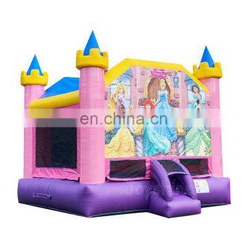 Princess Inflatable Pink Commercial Bounce House Bouncy Castle