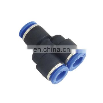 PY Series 8mm Size Connector Union Y Pneumatic Air Tube/Pipe Fittings