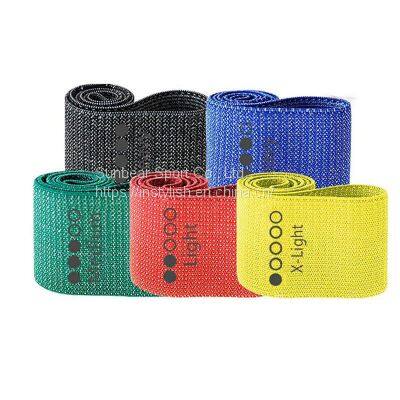 New Arrival 5-Pieces Set Fabric Pull up Bands Resistance bands set for home gym fitness