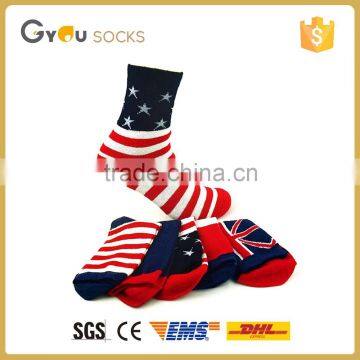 Newest Hot National Flag Colorful Customer Design tube men socks