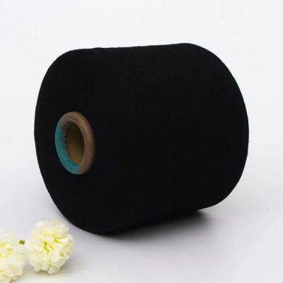 10s/12s/16s/20s black Melange Yarn Dyed Cotton Yarn Recycled Cotton Knitting Yarn for Socks