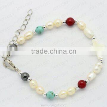 Fashion purple pearl bracelets