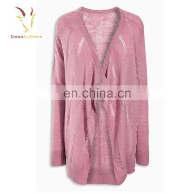 Женская модная вязаная кардиган с раскрывающейся передней частью photo-2