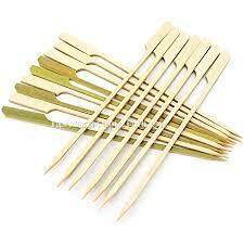 25 cm/9.8 inches Bamboo Skewers for Cocktails Eco Bamboo Paddle Skewers 25cm (Pack of 50)