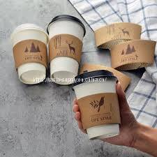 disposable paper cup printed design coffee takeaway cups
