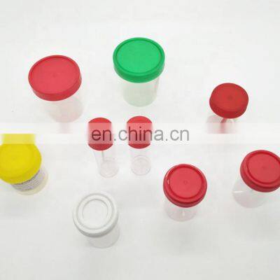 Medical Sterile Plastic 40ml 60ml 100ml Specimen Containers Urine  sample Cup stool container