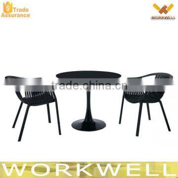 WorkWell Hot sale Outdoor All Weather cheap plastic tables and chairs KW-P37                        
                                                Quality Choice