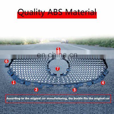 Honghang Auto Accessories Front Bumper Grille Wholesale Diamond ABS Modified Racing Grills For CX5 CX-5 2017-2020 photo-3