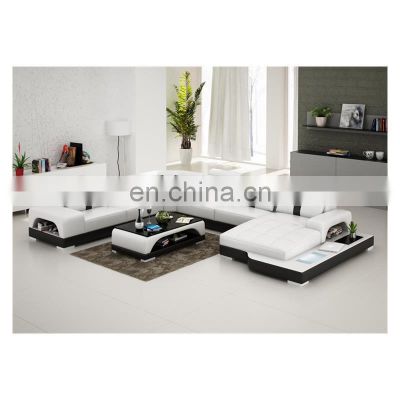 Super modern style living room furniture LED sofa