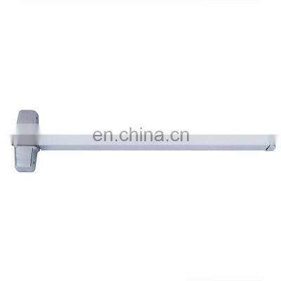 Steel Fireproof Door Fire Rated Push Glass Door With Panic Bar for Sale photo-5