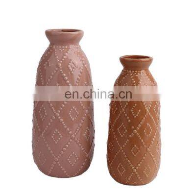 K&B high quality white sublimation modern home flower vase design decor ceramic