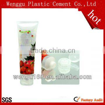 50mm labeling tube Plastic soft cosmetic tube plastic tube flip top cap silk screen printing or offset printing