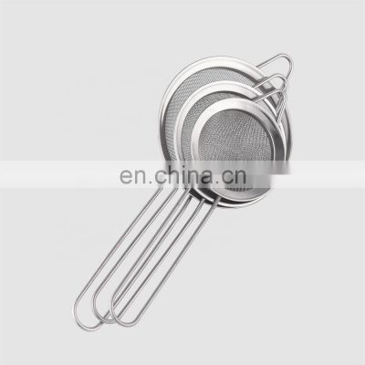 Factory Direct kitchen chinois stainless steel food mesh strainer set