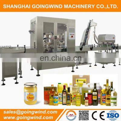 Automatic ghee packaging machine auto edible oil bottling plant syrup jar filler capper machines cheap price for sale