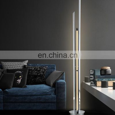 HUAYI New Design Elegant Bedroom Office Decoration Aluminum Modern LED Floor Light