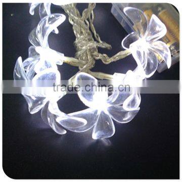 White Battery Operated Fairy Led Lights With Fancy Design Flowers photo-2