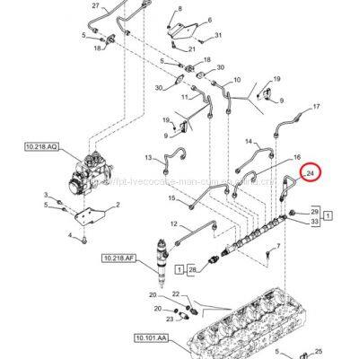 FPT IVECO CASE Cursor11 EURO 6 F3GFE613A B001 5801863562/5801690111  oil tube 504385155