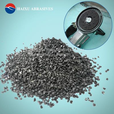 Dustless black silicon carbide abrasive grain