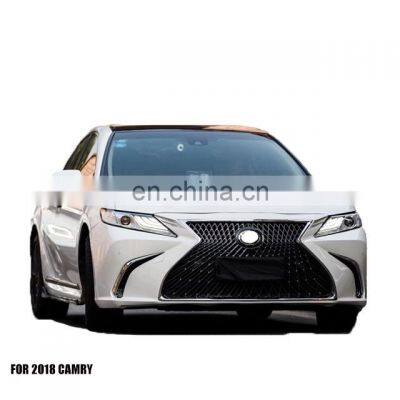 Car Accsori Front Bumper PP for For Camry 2018+ Body Kit Upgrade to Looks