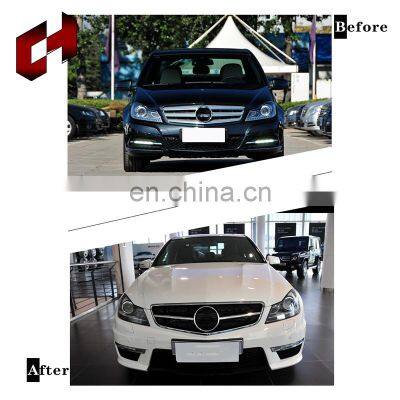 CH Modified Parts Facelift Pp Material R Style Bumper Car Parts With Front Rear Bumper For Mercedes-Benz C Class W204 11-14 C63