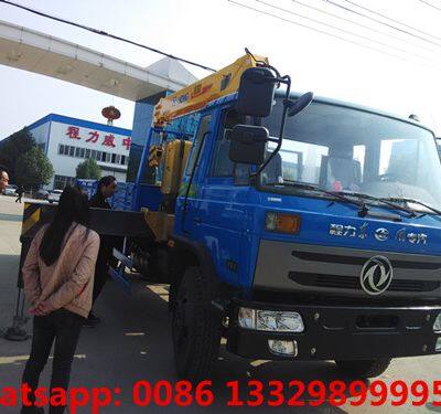 Good Price Factory Sale Dongfeng 145 4*2 LHD 5T Cargo Truck With Crane for Sale photo-5