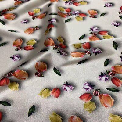 Fashion Textile Quilt Polyester Fabric Rayon Blend Printing Digital