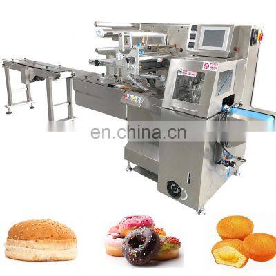 High Quality Flow Wrapper Bakery/Bread/Cake/Coffee Filter Horizontal Packaging machine For Bakery Shop