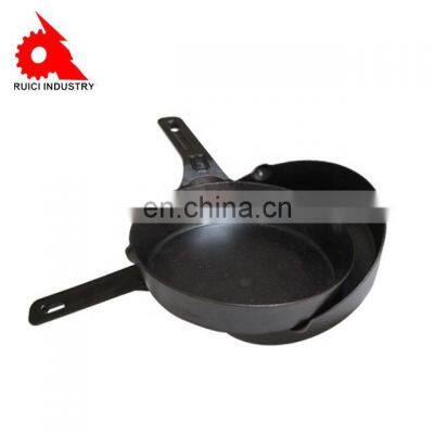Mini Enamel Flat Fry Pan Smooth Light Weight Cnc Machined Seasoned Cast Iron Skillet photo-3