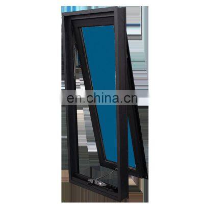 Double glass aluminium large awning glass windows house windows for sale