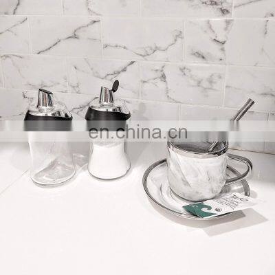 Sugar Dispenser & Shaker For Coffee , Cereal , Tea & Baking With Pouring Spout and Lid for Easy Spoon Measuring Pour photo-3