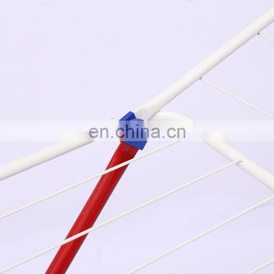 X-type clothes rack double pole reinforced folding installation free clothes rack floor drying rack