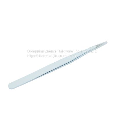 Pure white hand account straight elbow stainless steel Niezi jewelry/maintenance tool beauty eyelash grafting tweezers