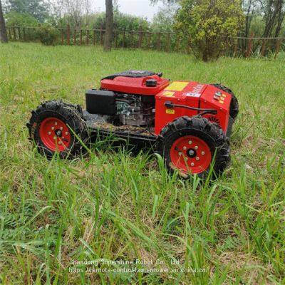 China made remote brush cutter low price for sale, chinese best remote controlled grass cutter