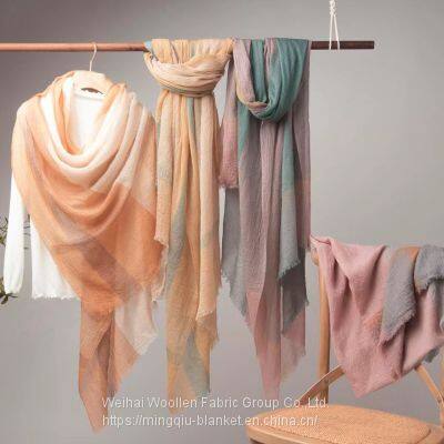 High Quality Super Soft Colorful Winter Fashionable Women Wool Scarf photo-5