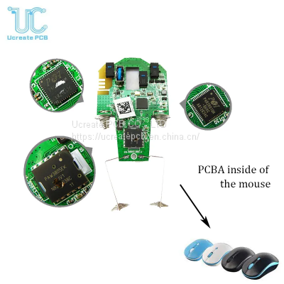 PCB Integrated Circuit Board PCBA Customizable Design Components Sourcing for Wireless Mouse Cordless Mouse WiFi Blueteeth Mouse PCBA photo-4