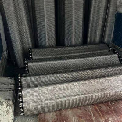 Steel Slat Conveyor Belt 304 316 Stainless Steel Heat Resistance