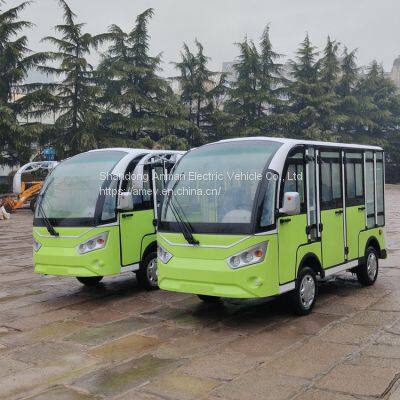 High quality 8 person electric golf cart sightseeing bus commuter shuttle bus