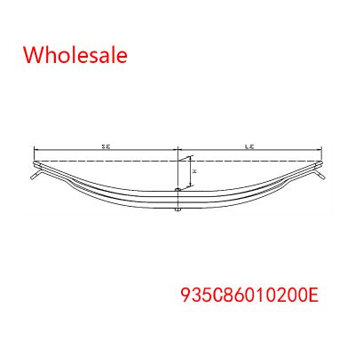 935C86010200E Traily Trailer Parabolic Spring Hand Trolley Wholesale For ADR