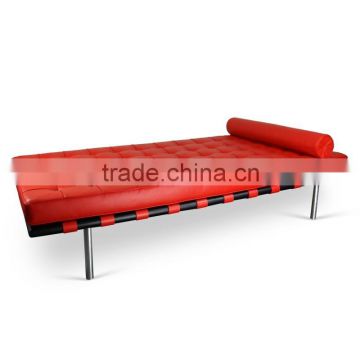 Replica European style relaxing wooden Barcelona Daybed by Ludwing Mies Van der Rohe,daybed for sale, daybed for living room