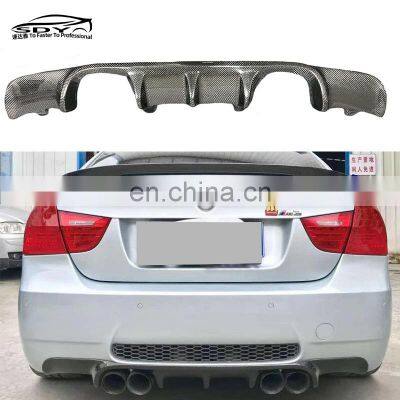 E90 M3 V style High Quality Carbon Fiber Rear Diffuser Rear bumper lip for BMW 3 Series E90 M3 2006-2011