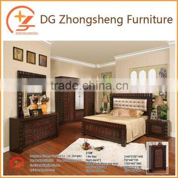 219 wholesale furniture factory wooden bedroom set