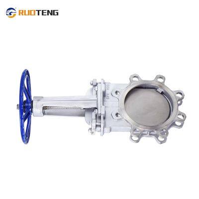 [Ruoteng] High Quality Stainless Steel Valve Manual Operate Knife Gate Valve With Wheel Handle photo-5