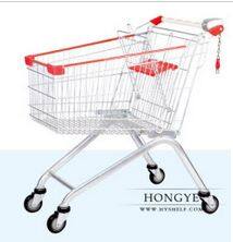 steel retail Asian Metal Supermarket goods hand Trolley