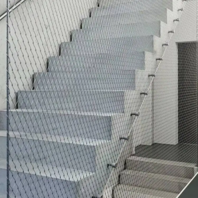 Stainless Steel Wire Rope 304/ 316 Bird Net Fence Zoo Aviary Plain Color Diamond Surface Construction Road Fence