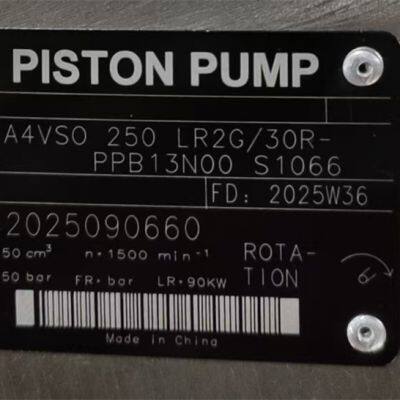 Hydraulic Pump A4VSO125 A4VSO180 A4VSO250 A4VSO355 A4VSO500 HOT SALE R902408952 A4VSO180EO2/30R-PPB13N00 Piston Pump photo-5
