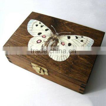 Novelty small wooden fashion jewelry gift boxes/christmas gift boxes