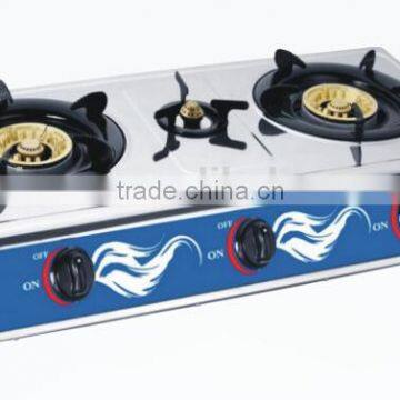 three burner beautiful design gas stove