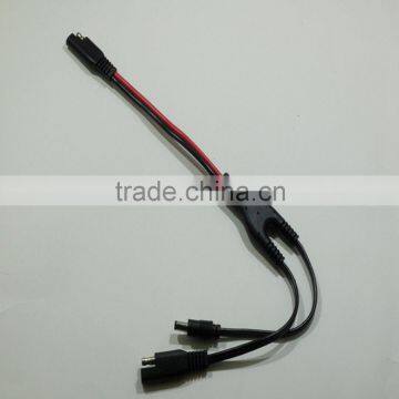 Extension Cord SAE Plug to SAE Plug & DC Jacke With UL SPT-2 AWG EXTENSION Power Cord photo-2