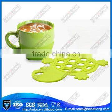 Tortoise shape silicone cup mat,pot mat